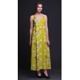 thumbnail image 5 of Bimba Robe Longue Maxi d'Été à Imprimé Floral pour Femme, Col en V, Tenue de Villégiature de Vacances - X-Grand, 5 of 5