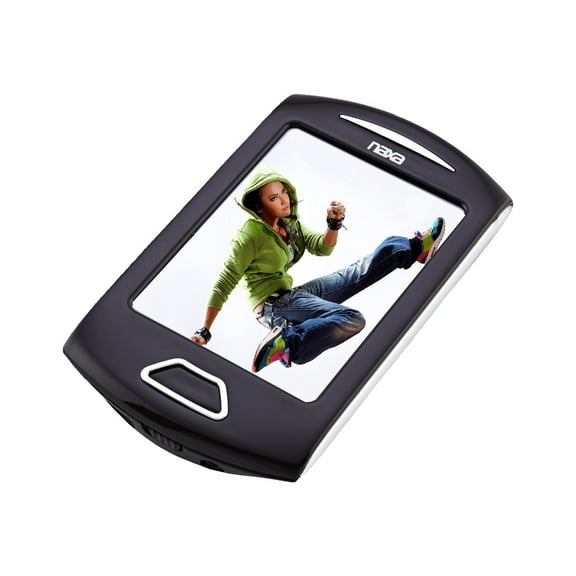 Naxa 4GB MP3/Video Player with Voice Recorder & Touchscreen, Silver, NMV179