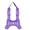 Purple, variant on Car Travel Pillow for Kids, Removable Cover H-Shaped Pillow for Adult and Children, Road Trips Pillow for Car, Gray
