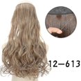 thumbnail image 1 of S Black Extensiones de cabello sin clip en línea de pescado postizo falso sintético Ha, 1 of 3