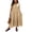 Khaki, variant on Short Sleeve Dress Spring Maxi Dresses for Women Solid Color Square Neck Loose Fit Plus Size 2026 Summer Cocktail Dresses for Work and Office