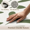 thumbnail image 4 of ODIKA 5'x7' Green Jungle Simply Drawn Leaves Washable Area Rug Organic Flowing Shapes with Minimalist Charm for Guest Room, Lounge, Apartment, Non-Slip Low Profile, Stain Resistant, 4 of 5