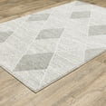 thumbnail image 2 of Woven Trends Jasper Area Rug - 3' X 5' - in Grey  - Modern Style, Stain Resistant, Medium Pile, Family and Pet Friendly, Dining, Living Room Rug, 2 of 3