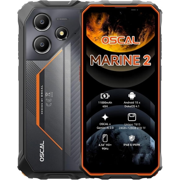 Smartphone OSCAL Marine 2 24 GB RAM 128 GB ROM 11.000 mAh