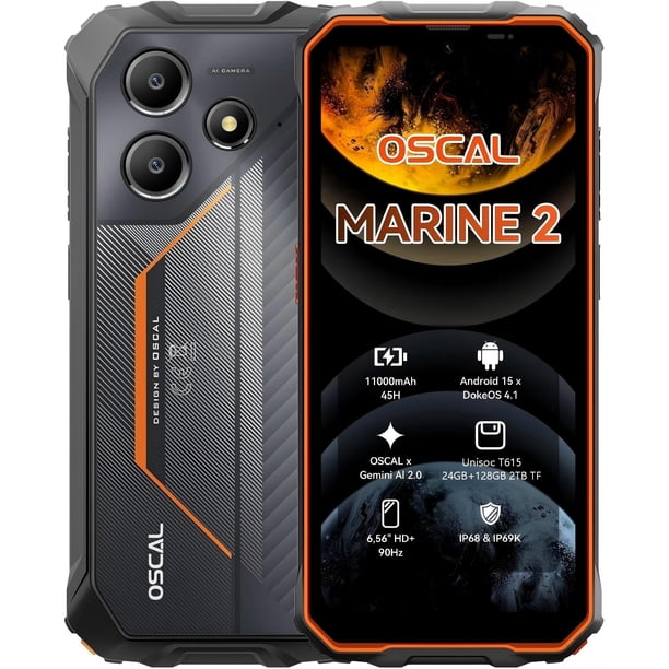 Smartphone OSCAL Marine 2 24 GB RAM 128 GB ROM 11.000 mAh