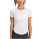 thumbnail image 2 of mfyjkho Tops Elegantes Para Mujer, Blusa Informal De Manga Corta Con Capucha Y Cuello Redondo De Talla Grande Para Mujer Tops Para Hacer Ejercicio S, 2 of 7