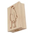 thumbnail image 1 of Tall Chicken Standing and Staring Rectangle Rubber Stamp Stamping Scrapbooking Crafting - Small 1.7in, 1 of 7