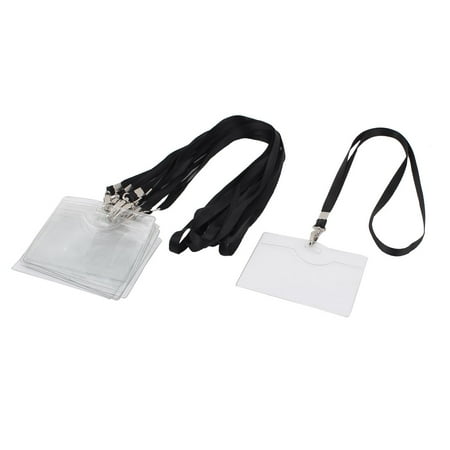 name business 5cm badge strap holder neck plastic tag card 9pcs