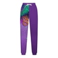 thumbnail image 5 of Ousvtion Mardi Gras Sweatpants for Women Carnival Graphic Print Trousers Drawstring Elastic Waisted Pants Loose Fit Sparkly Sweatpant with Pocket Clearance Saving,A01-Multicolor,XX-Large, 5 of 5