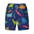 thumbnail image 4 of Lsque Mens Swim Trunks Dinosaurs Pattern - Bathing Suit Compression Liner - Beach Swim Shorts Swimwear - (S-3XL) - Stretch Quick Dry -XX-Large, 4 of 9