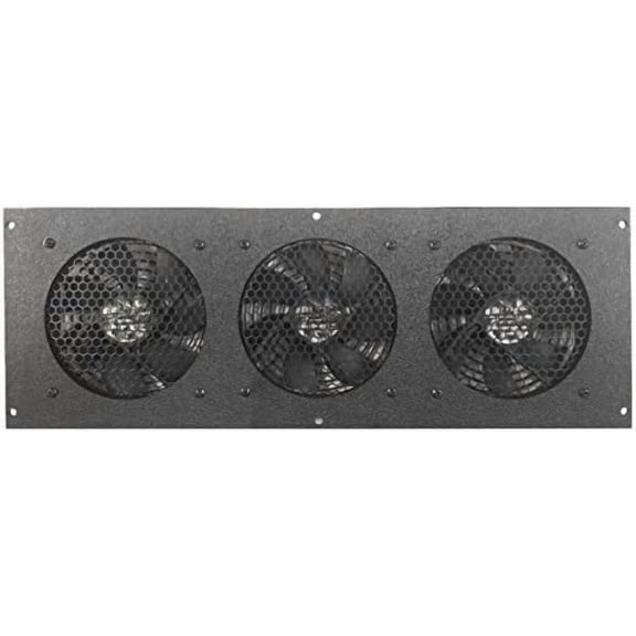Coolerguys Programmable Thermal Controlled Cooling Kits for Cabinets, AV, and Components (Plastic, Triple 120mm)