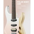 thumbnail image 5 of Donner Electric Guitar Only With Gig Bag Tremolo Bridge Solid Body HSS Pickup,DMT-66, Gradient Pink, 5 of 9