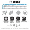 thumbnail image 3 of Mk Socks USA Flag Olive Black Military Stars & Stripes Knee-High Long Sports Socks (XS), 3 of 4