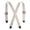 Beige, variant on CTM Elastic Undergarment TSA Compliant Suspenders (Tall Available) (Men)