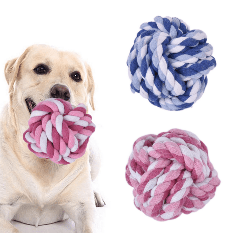 Xl Dog Chew Toys For Aggressive Chewers, Dog Balls For Large Dogs, Heavy  Duty Dog Toys With Tough Twisted, Dental Cotton Dog Rope Toy For Medium  Dogs