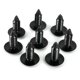 thumbnail image 4 of 400X Clips de PláStico para Remaches Clips de Remache Montaje de Muebles Automotrices TORNILlos Kit Clips de Carrocería Negros, 4 of 5