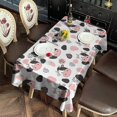 thumbnail image 3 of White Cow Black Spot Geometric Pattern Rectangle Tablecloth 60"x120",Waterproof Polyester Rectangle Table Cloth, Wipeable Spillproof Polyester Tablecloth for Dining, Camping, Indoor and Outdoor, 3 of 6