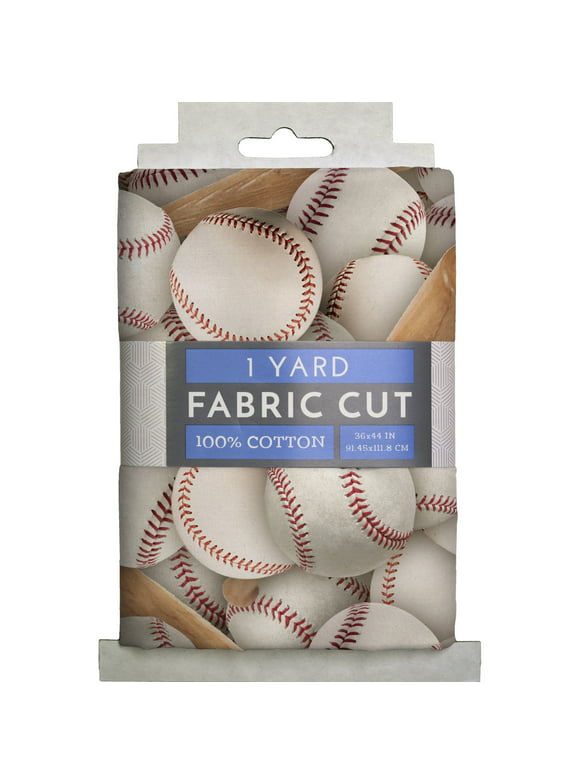David Textiles Cotton Precut Fabric Baseball Bats 1 Yd x 44"