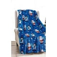 thumbnail image 4 of Velvet Touch Holiday Throw Fleece Blanket (50" X 60") - Santa & Frosty - Soft Ultra Plush Fleece Christmas Blanket, 4 of 5