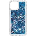 thumbnail image 2 of Compatible with iPhone 13 Pro Max Case Glitter Luxury Cute Love Liquid Quicksand Clear Soft TPU Girls Women Stylish Bumper Shockproof Protective Case for iPhone 13 Pro Max 6.7" Blue YB, 2 of 12