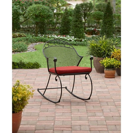 Better Homes and Gardens Clayton Court Outdoor Rocker Red Walmart com