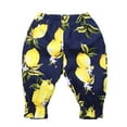 thumbnail image 3 of YTDSCS Baby Kids Summer Printed Pants Cartoon Breathable Haren Trousers Toddler Seven-Minute Cotton Sweatpants for Girls 1-9 Years, 3 of 9
