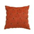 thumbnail image 2 of XINGXIANG Halloween Pumpkin Pillow Cover - 17.7x17.7 Inch Embroidered Fall Cushion Cover with Zipper for Sofa Bed Deco, 2 of 5