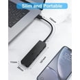 thumbnail image 4 of Hub USB Aceele Negro Ultrafino 5 en 1 Multiadaptador para PC, Laptop y Consolas, 4 of 8