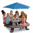 thumbnail image 4 of Little Tikes Outdoor Fold 'N Store Kids Picnic Table Toy with Market Umbrella, Multi-Color, Ages 2+, 4 of 7