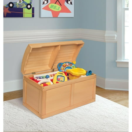 Badger Basket Kid's Hardwood Barrel Top Toy Chest 3.9 Cu ft. Capacity - Natural