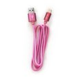 thumbnail image 2 of Cable 2 en 1 hibrido Vorago CAB-209 Micro USB y Lightning M a USB Vorago  CAB-209-PK rosa híbrido USB a Micro USB y Lightnting puntas intercambiables, 2 of 3
