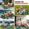 thumbnail image 4 of Green Marble Outdoor Rug for Patio/Deck/Porch, Non-Slip Large Area Rug 6 x 9 Ft, Grey Gold Texture Vintage Farmhouse Art Indoor Outdoor Rugs Washable Area Rugs, Reversible Camping Rug Carpet Runner, 4 of 8