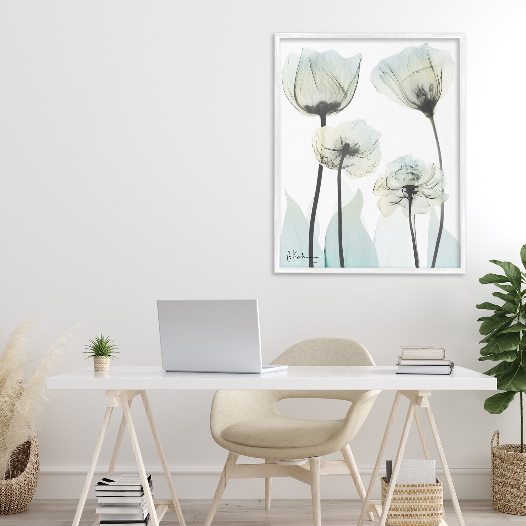 Stupell Industries Floral Luxury Of Creation White Framed Giclee Art, design by Albert Koetsier