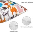 thumbnail image 3 of Yiaed Animals Print Pillow Covers Super Soft Decorative Square Throw Pillow Covers Case Cushion Covers for Sofa Couch Bedroom Car Decor（No pillow core）-26"x26", 3 of 7