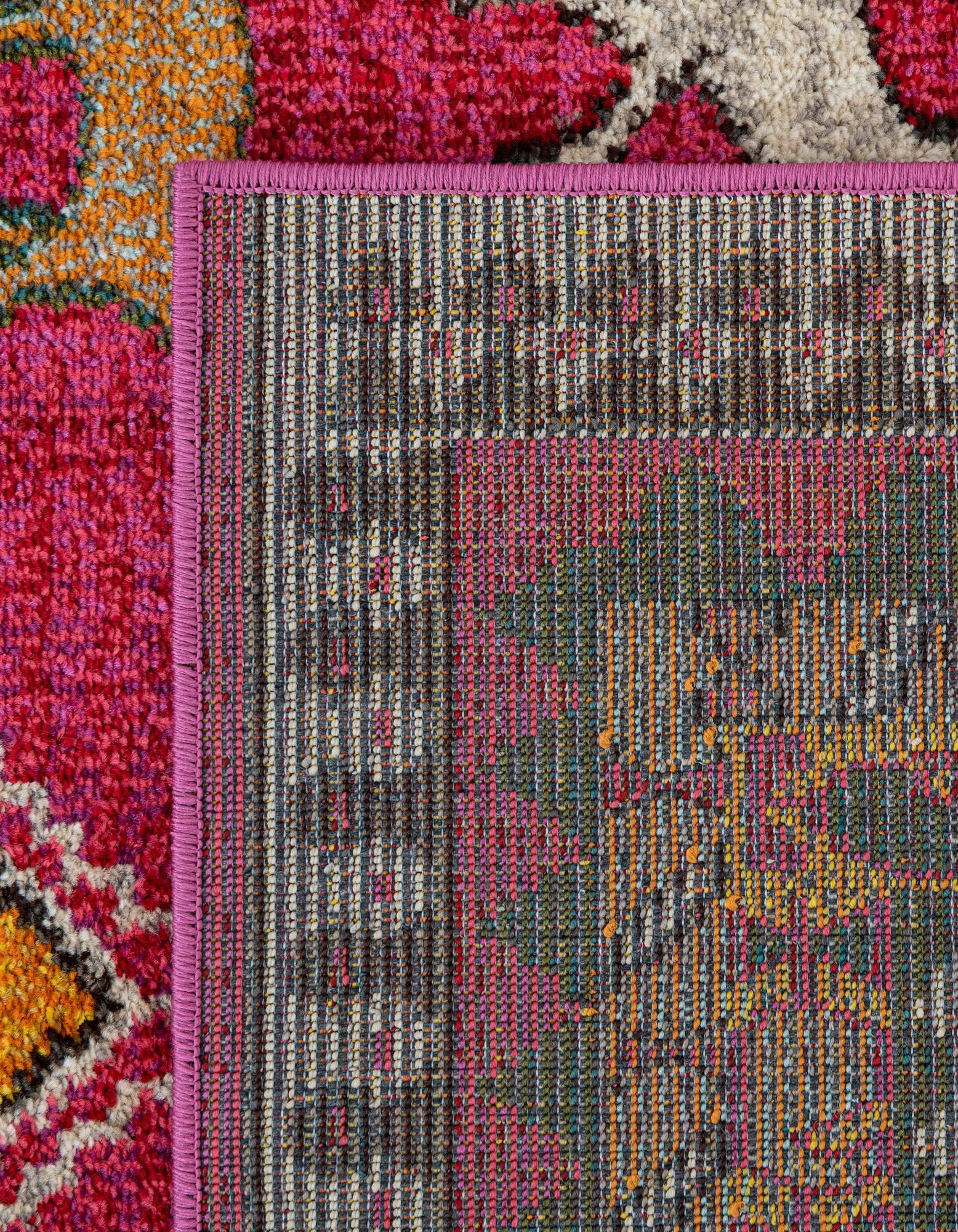 Unique Loom Sedona Collection Area Rug - Cuyahoga (3' 3" x 5' 3" Rectangle Pink/Brown)