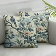 thumbnail image 3 of nygtbtfer Spring Floral Birds Pillow Covers Set of 2 for Flowers Decor Throw Pillows Blue and White Plant Outdoor Decorative Cushion Cases for Couch Bed Decorations White, 3 of 7
