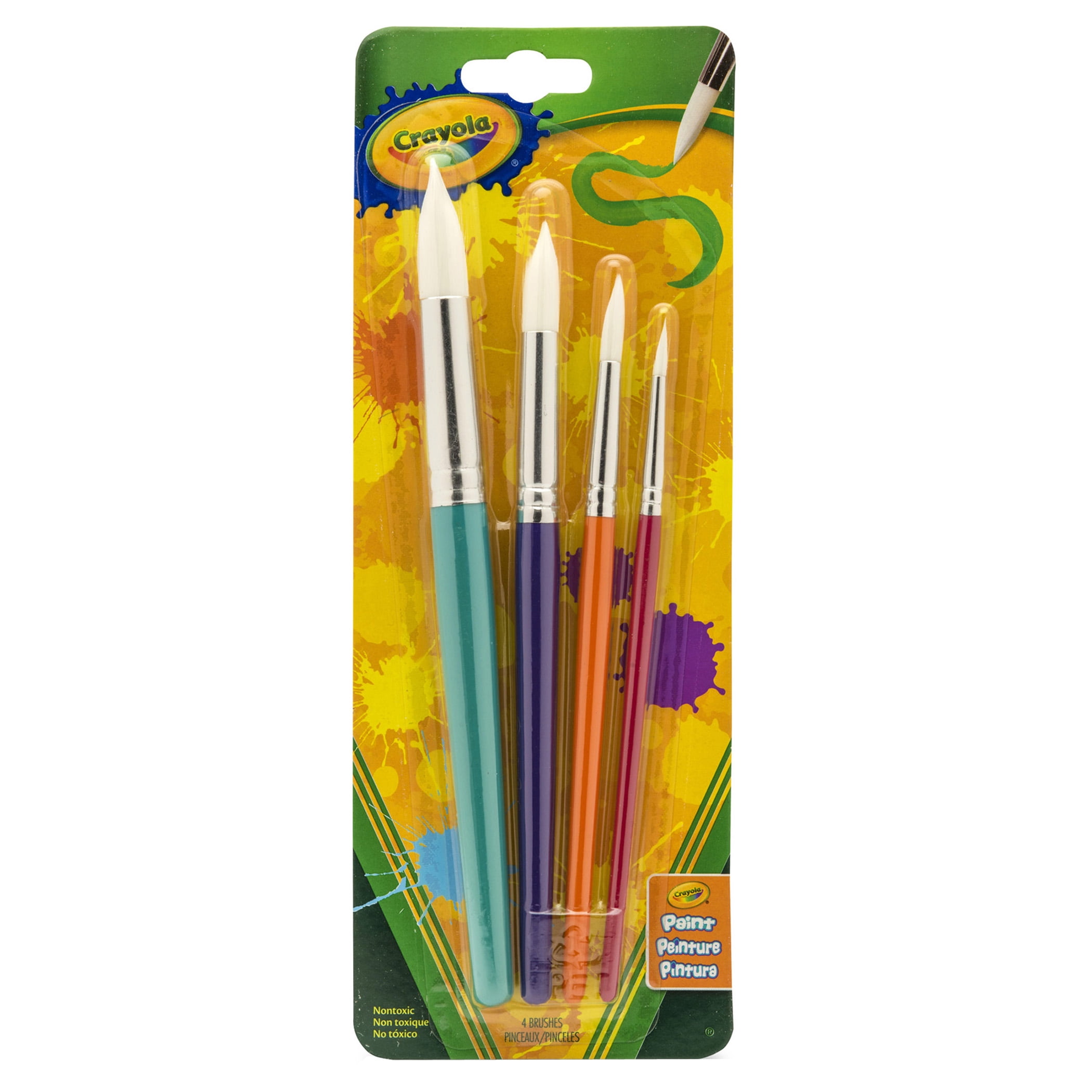Crayola No Drip Paint Brush Pen Assorted Ink 40 / Box BIN546203 