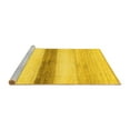 thumbnail image 2 of Ahgly Company Machine Washable Indoor Square Solid Yellow Modern Area Rugs, 4' Square, 2 of 4