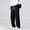 Black, variant on Dwelliawo Men's Elastic Waist Drawstring Baggy Sweatpants Straight Leg Cotton Pants Open Bottom Lounge Joggers with Pockets Black XL