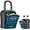 Peacock Blue, variant on Key Lock Box, Portable Combination Lockbox Wall-Mounted Key Storage Box for House Keys, Resettable Code Safe Security Lock Box for Home, Office, Apartment Spare Key Storage (2 Pack, Gray)
