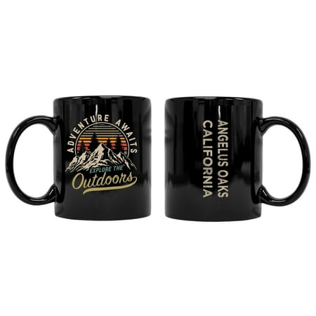 

Angelus Oaks California Souvenir Adventure Awaits 8 oz Coffee Mug 2-Pack