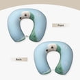 thumbnail image 3 of Easygdp Dog Wrapped in Towel Travel Pillow Memory Foam, Head Neck Support Airplane Pillow for Traveling, Car, Home, Travel Neck Flight Pillow, 3 of 8