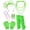 Green, variant on 80s Costume Accessories for Women, Halloween Retro 1980s Neon Party Outfit Supplies
