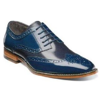 Stacy Adams Mens Tinsley Wingtip Oxford Tan 10 - Walmart.com