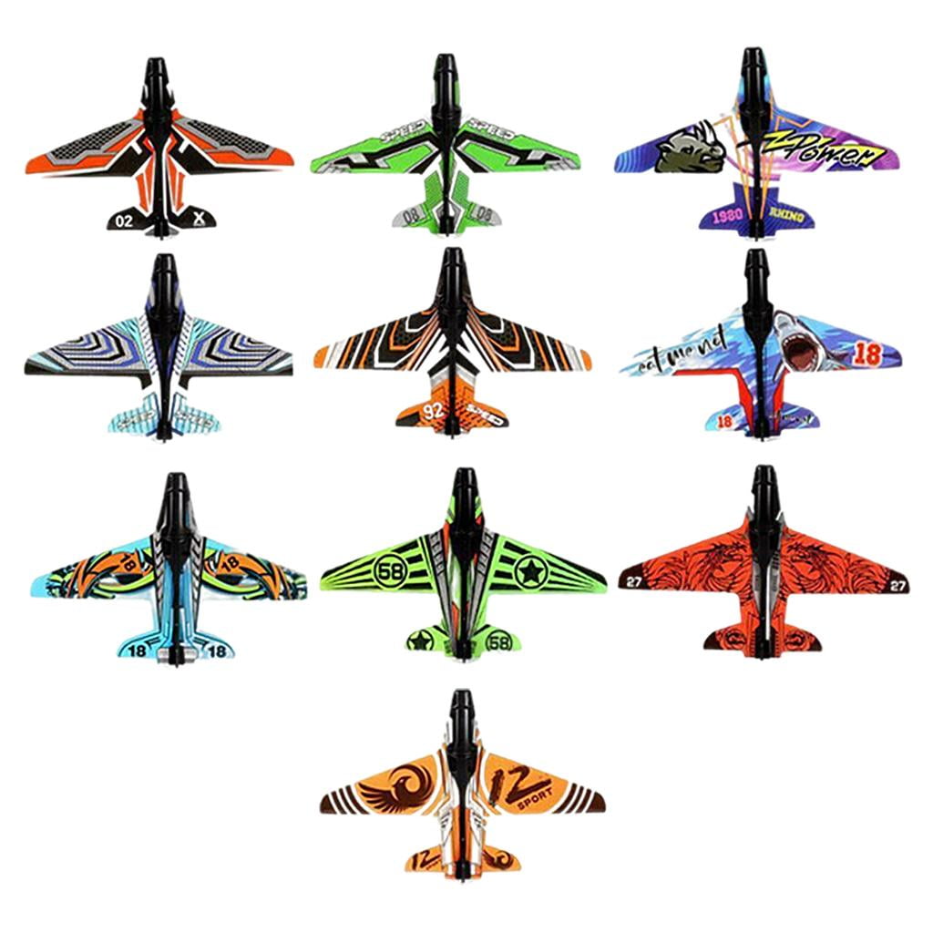 Light Toy Throw Plane Toy DIY Glider Plane Game, Suitable for Backyard