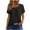 Black, variant on Black XXL WIZUTIZ Womens Blouse up to 65% Off Plain Basic Fluffy Loose Fit Shirts Solid Work Out Crew Neck Tops Lightweight Ladies Tshirt Pure Colour Cotton Blend Tee Oversize Short Sleeve T-shirt Bl