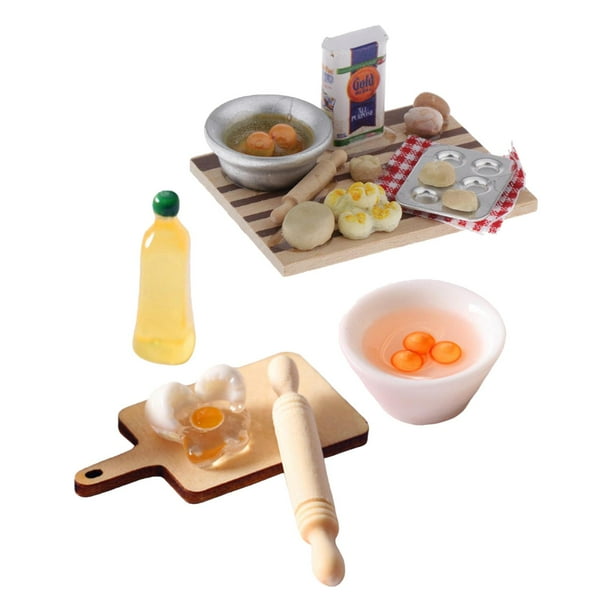 Alimentos para miniaturas de casas de muñecas,Estación de pastelería Dollhouse, de pasteles en miniatura,,1/12 Comida en miniatura para casa Zulema Casa de muñecas