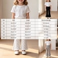 thumbnail image 3 of Karoyedx Little Girls Joggers Sweatpants for Girls Wide Leg Sweat Pants High Elastic Waist Joggers School Sport Outfits Grey Size,6-7 Years, 3 of 9