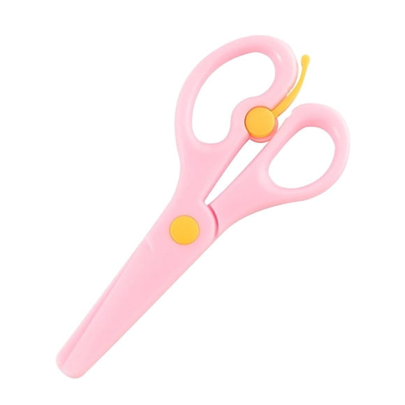Safety Scissors, Plastic Scissors for Kids, Non-Injury Student Paper Cutting Scissors with Rounded Head, Labor-Saving Craft Scissors for School and Kindergarten DIY Projects