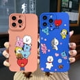 thumbnail image 2 of Para Samsung Galaxy A33 A53 A73 5G A32 A52S A72 A31 A41 A71 Dibujos Animados BTS BT21 Square Edge Funda Protectora Completa Len, 2 of 4